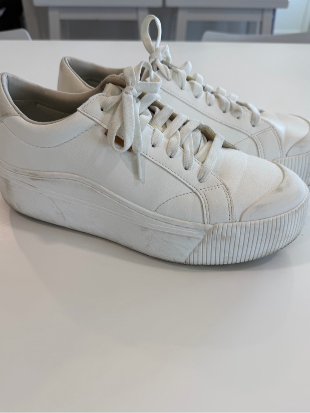 Dr. Scholl’s Time Off Max Women’s White Platform Lace-Up Sneakers